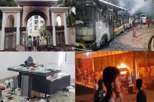 ড্যাফোডিল-সিটি ইউনিভার্সিটির শিক্ষার্থীদের সংঘর্ষে সাভারে রণক্ষেত্র